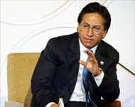 President Alejandro Toledo'spopularity has sunk to only 9%