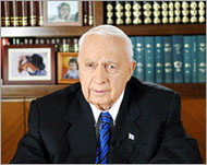 Ariel Sharon in a TV address took responsibility for the withdrawal