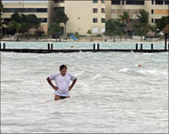 Mexican resorts emptied out with tourists heading for shelters