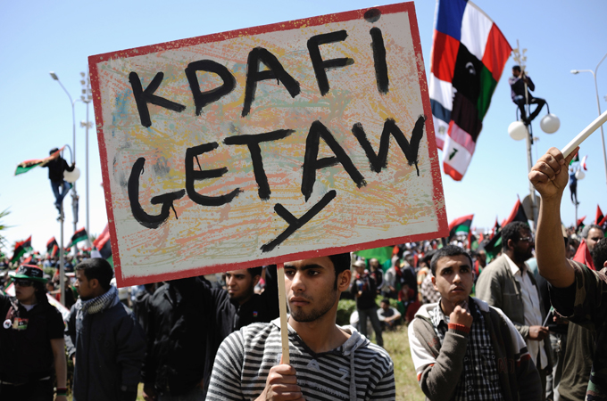 Libyan protest in Benghazi - Riz Khan