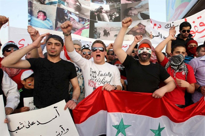 Syria protesters