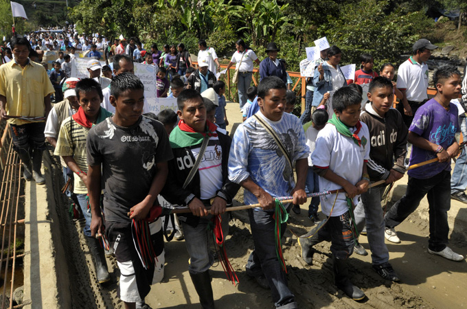 Natives protest in Toribio