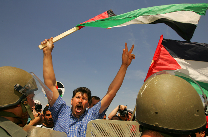 Adeeb palestinian protest