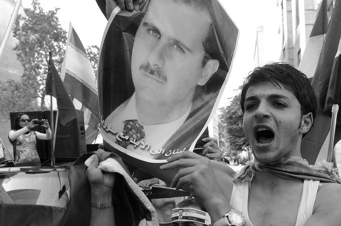 Pro-syrian protestors