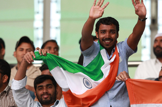 India football fans