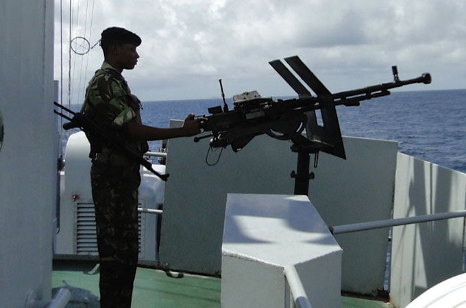 The Seychelles coastguard stands vigilant, keep watch for pirates [Nazanine Moshiri/Al Jazeera]