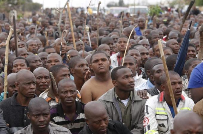South Africa miners strike Lonmin