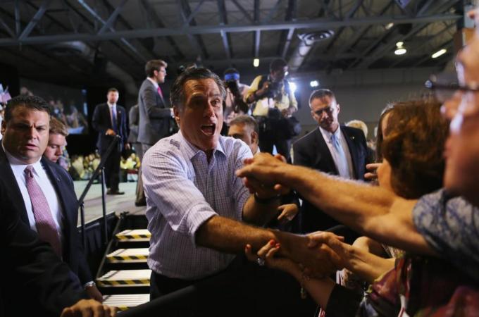 Mitt Romney Attends 2 Campaign Events In Miami