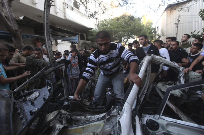 Missile strike in Gaza