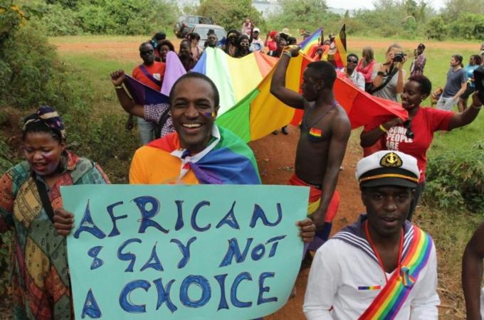 Uganda gay pride march