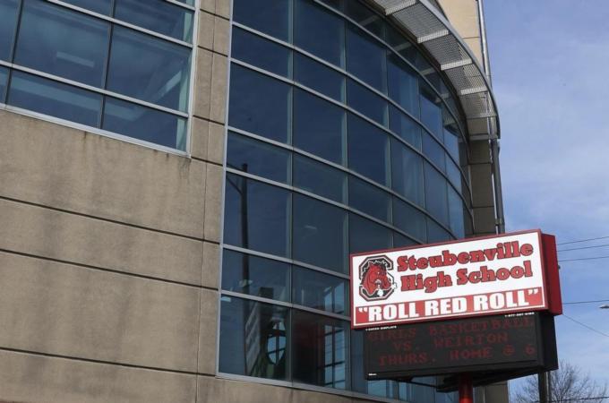 Steubenville High School was locked down temporarily after a threat which police determined to be