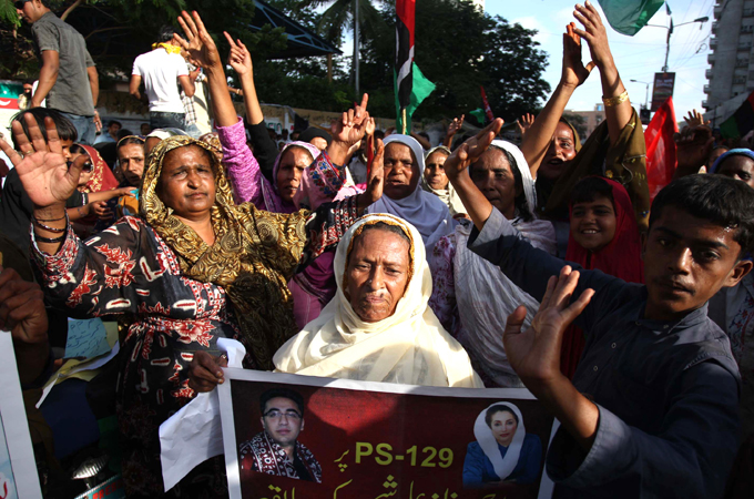 Sindh election rally