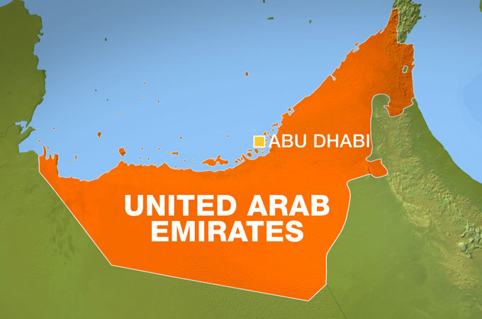 Abu Dhabi map
