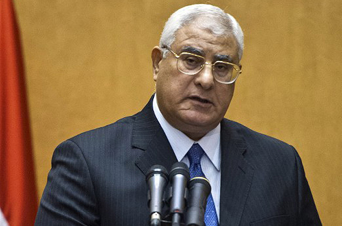Egypt''s chief justice Adly Mansour