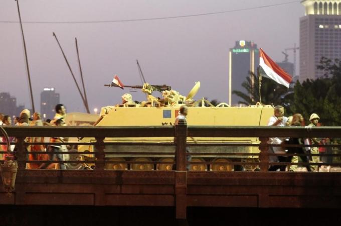 Egyptians after the presidency handover in Egypt