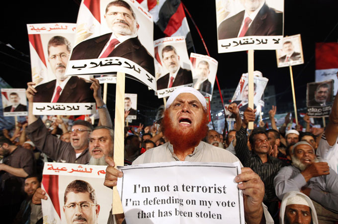 Supporters of deposed Egyptian President Mohamed Morsi