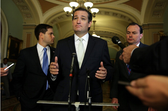 "The Tea Party offensive was widely seen as offensive, or as an extortion ploy, an attempt to nullify a law but also a non-starter," writes Danny Schechter [Getty Images]