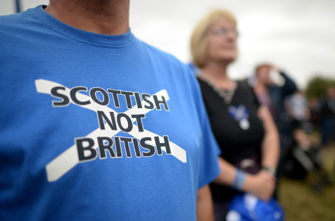 Will next year's referendum on Scottish independence signal the end of a 300-year-old marriage? [GALLO/GETTY]