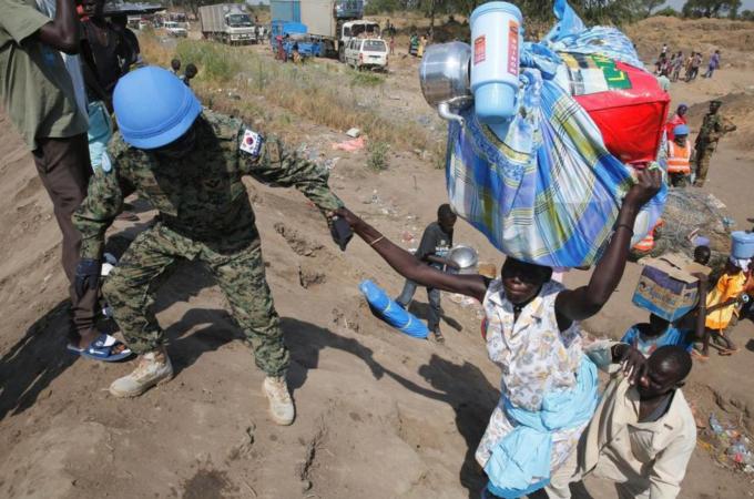 The crisis has displaced hundreds of thousands of people who are now in dire need of aid [EPA]