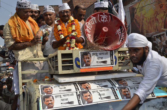 The odds against Arvind Kejriwal winning are formidable [Reuters]