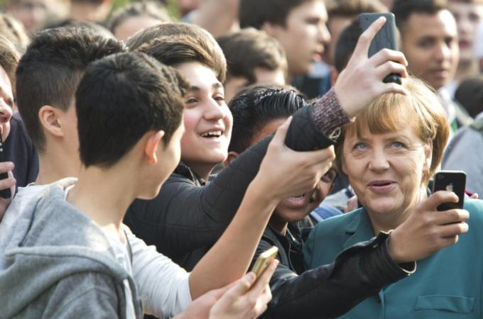 Merkel's leadership is being tested over how to pilot not only Germany but Europe, writes Hill [AFP] 