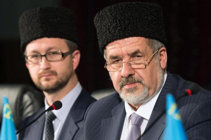 Tatarstan politicians repeatedly made visits at Moscow's bidding to win over Crimean Tatars, write the authors [AFP/Getty]