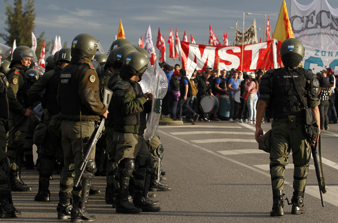 Protesters have demanded wage increases to cope with inflation, estimated at more than 35 percent per year [Reuters]