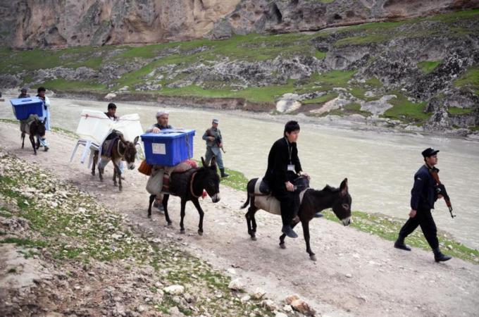 Afghans expressed themselves bluntly on polling day to convey the idea that the country is not a 19th century tribal backwater, unfit for democracy, writes Samad [AFP]