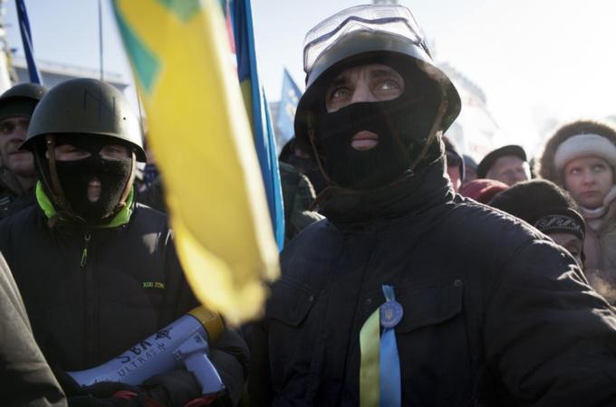 Right Sector and Svboda, two right-wing organisations, have gathered support in western Ukraine [Getty]