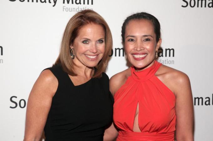 Somaly Mam (right) was a celebrated face of anti-trafficking efforts, and dubbed a 'hero' by CNN [AP]