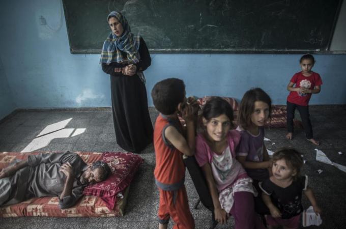 Gazan children above age six have already witnessed three Israeli offenses [EPA]