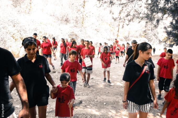 Palestinians demand the right to return to the destroyed Palestinian village of Kufr Birim [Tony Ayoub] 