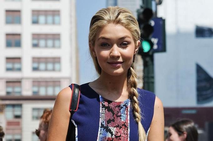 The choice of rising superstar Gigi Hadid as Vogue's cover model is making headlines around the world, writes Baxter [Getty Image]