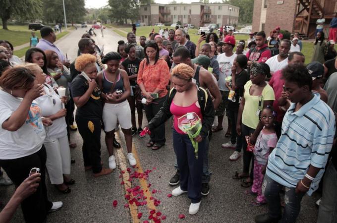 Michael Brown was shot and killed by police in the US town of Ferguson on August 9 [AP]