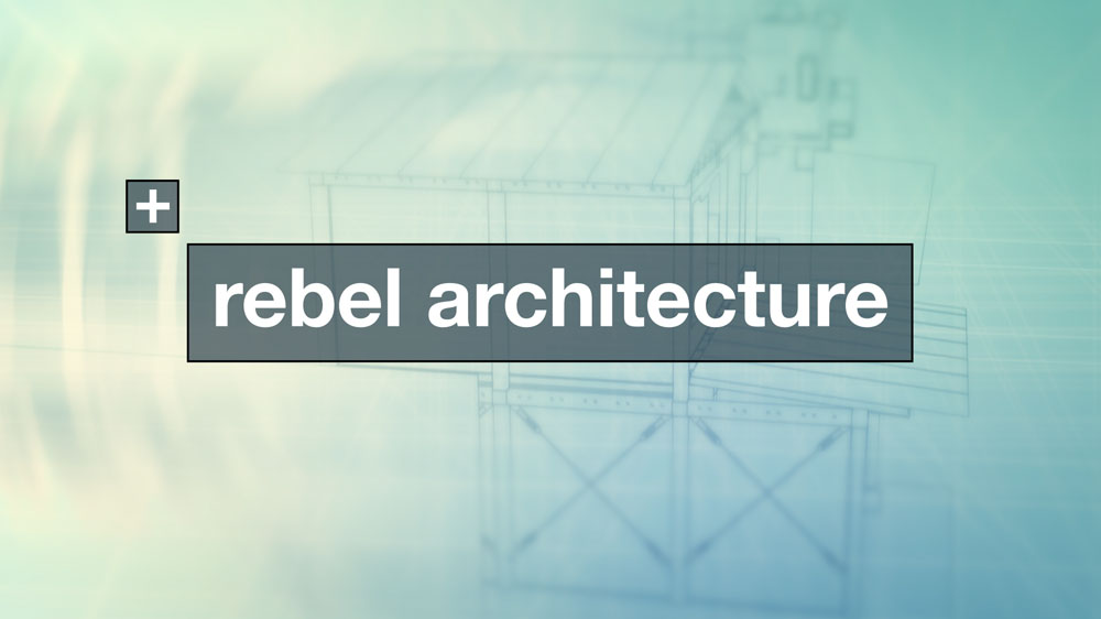 Rebel Architecture - title logo, background