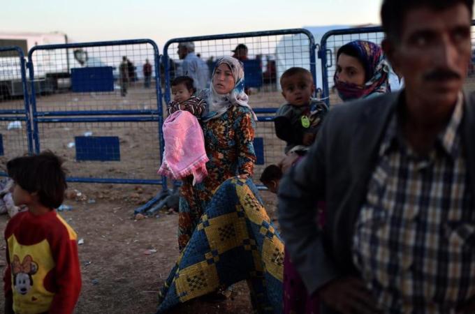 There are no NGOs working near the border, writes Mami [AFP]