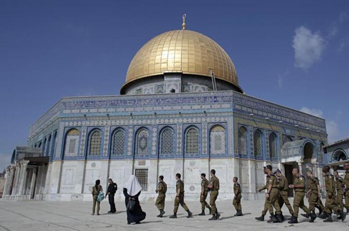 There was a clear urge to frame the colonisation project in Palestine in religious terms, writes Bazian [AFP]