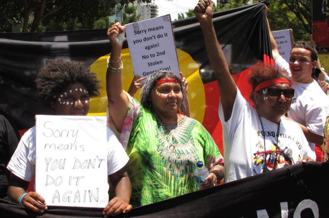 Native Australians demonstrate for their rights [Al Jazeera]