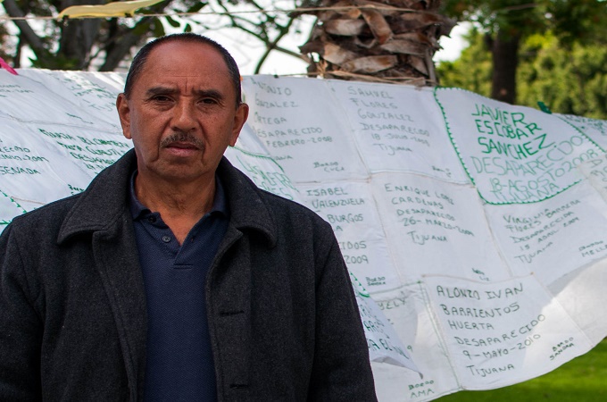 Fernando Ocegueda's son was disappeared at gunpoint by men dressed as police in 2007 [Brooke Binkowski]