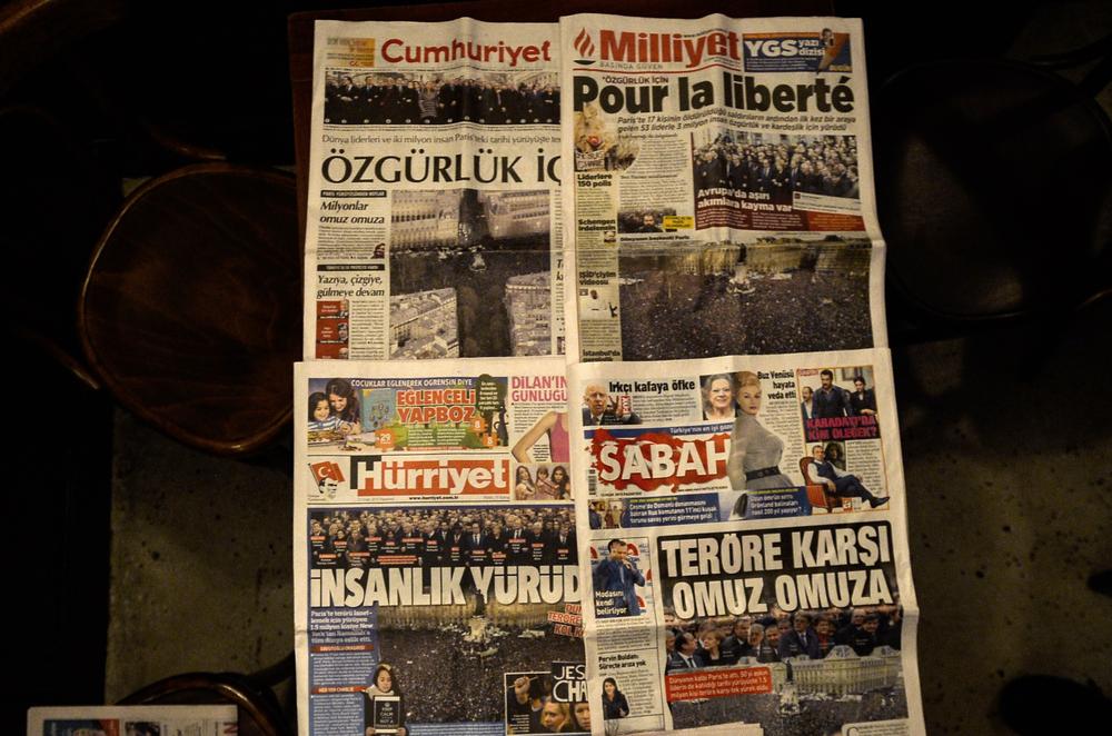 Even the publication of four pages is a bold move in the Muslim world, writes Aktar [AFP]