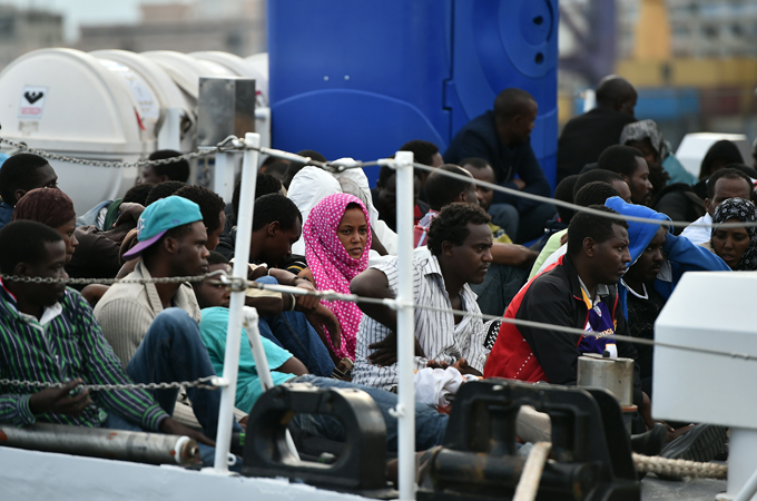 More than 1,200 Nigerian women arrived in Italy by boat in 2014  [Getty Images]