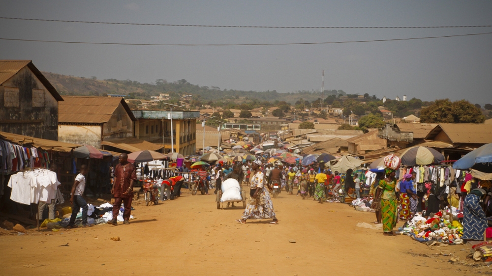 Gueckedou, in southeast Guinea on the border with Sierra Leone and Liberia, was the source of the outbreak [Misha Hussain/Thomson Reuters Foundation]