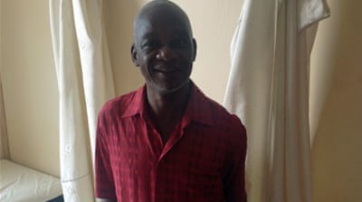 Yibi Julien suffered a stroke that paralysed him on the left side [Abena Agyeman-Fisher]