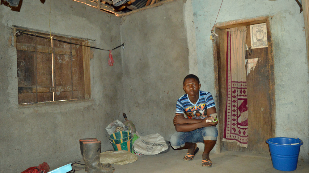 Little remains in Abdul's home as most of the contents were burned as a precaution against Ebola [Dariusz Dziewanski/Al Jazeera]