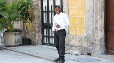 Yoandy Perez Delgado, 24, is cautiously optimistic full detente with the US will materialise [Robert Kennedy/Al Jazeera] 