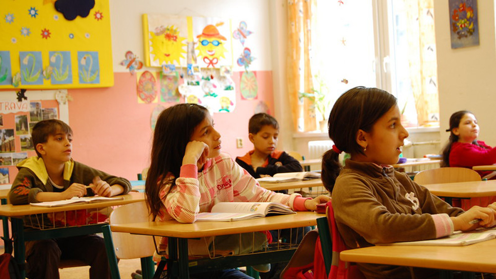 Czech Roma children school