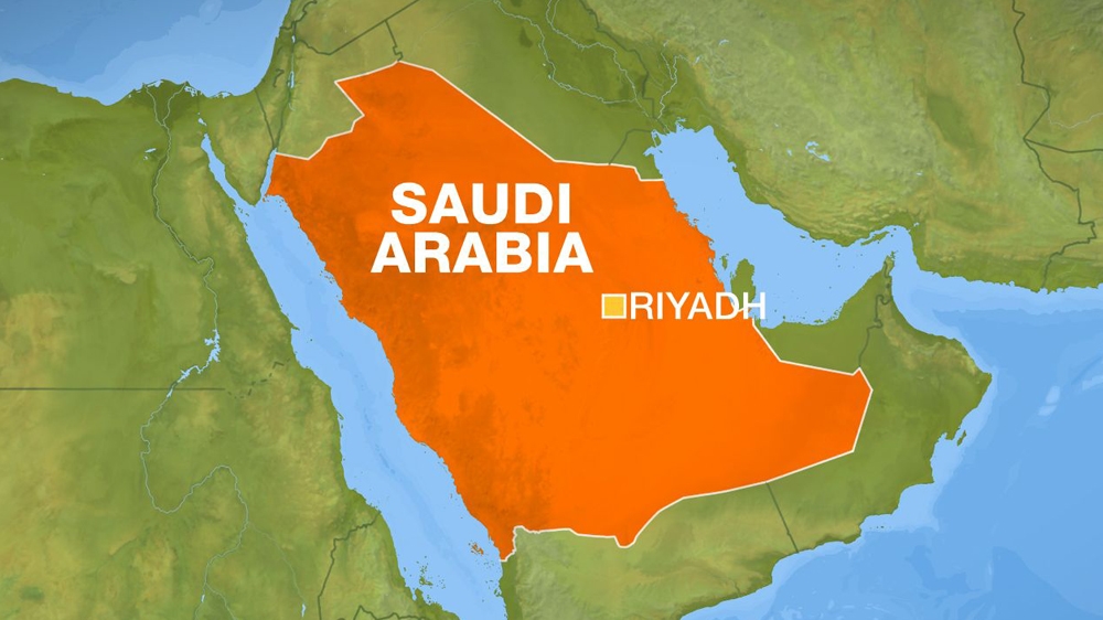 Map of Riyadh in Saudi Arabia