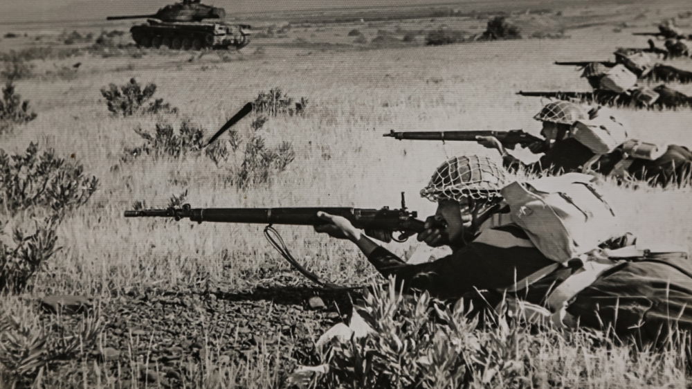 My father was awarded a yellow stripe – something only ever given to seriously wounded soldiers and rarely to an ordnance officer [an Ahmad family photograph]