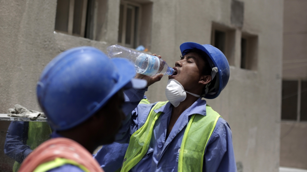 Temperatures in Qatar in the months of June and July can reach up to 50C [AP]
