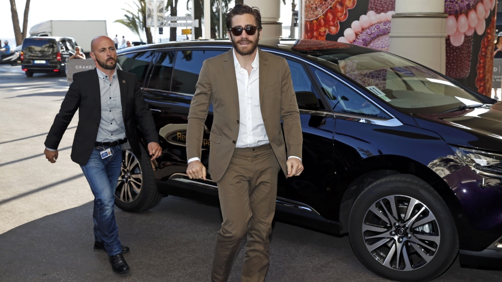 Jury member actor Jake Gyllenhaal arrives at Cannes [REUTERS]